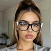 Retro Square Light Eyeglass Frame Women Men Transparent Unisex Glasses For Female Male Oculos