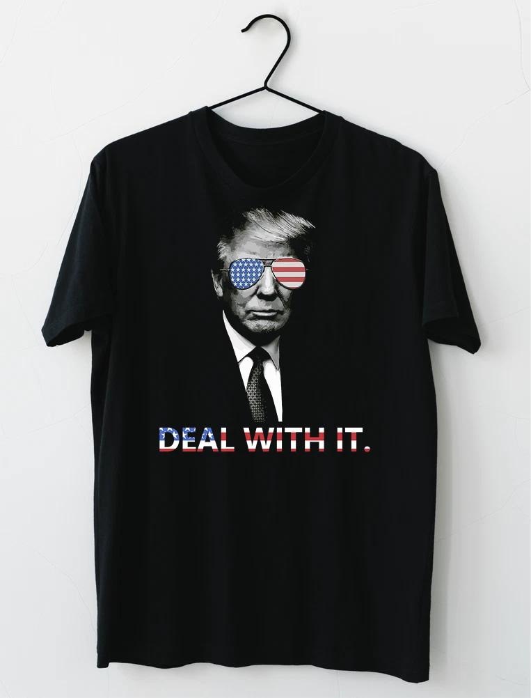LIMITED NEW Donald Trump American President Deal With It Thug Life T-Shirt S-5XL S