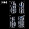 Penis Enlargement Sleeve Cock Ring Reusable Penis Ring Foreskin Bondage Delay Ejaculation Sex Toys for Men Erection Sex Shop