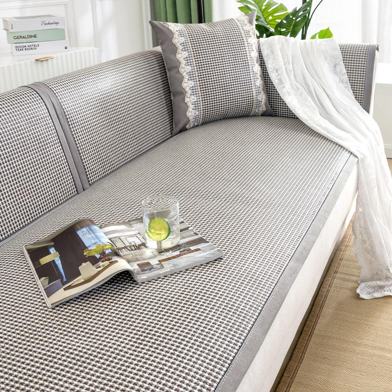 Rattan Mat Sofa Cushion Summer Non-Slip Mat Seat Cushion Ice Cushion Sofa Cover Summer Modern Ice Rattan Mat Seat Cover