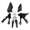 Motorcycle Front Rider Foot Pegs Footrests Bracket Set For KAWASAKI ZX636 2005-2006 ZX6R 2005-2008