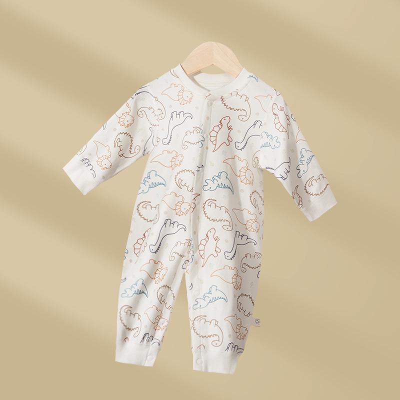 Little Dinosaur Baby Onesie: Pure Cotton Autumn Pajamas & Romper 90 cm