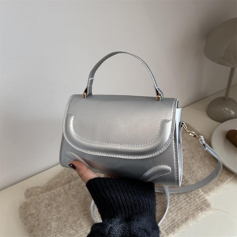 Yogodlns Crossbody Bag PU Leather Solid Color Shoulder Bag for Women Handbag Trendy Satchel Purse for Work Travel