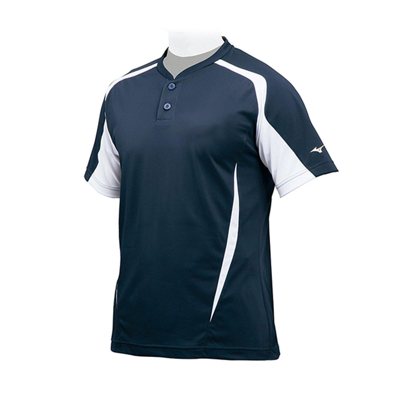 

MIZUNO Baseball Shirt 12JC7L07 Navy x Size S (Global Elite) White,