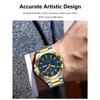 POEDAGAR 1 pz Orologio da Uomo al Quarzo Impermeabile Luminoso in Acciaio Inossidabile con Indicazione di Data e Giorno, Regalo da Uomo