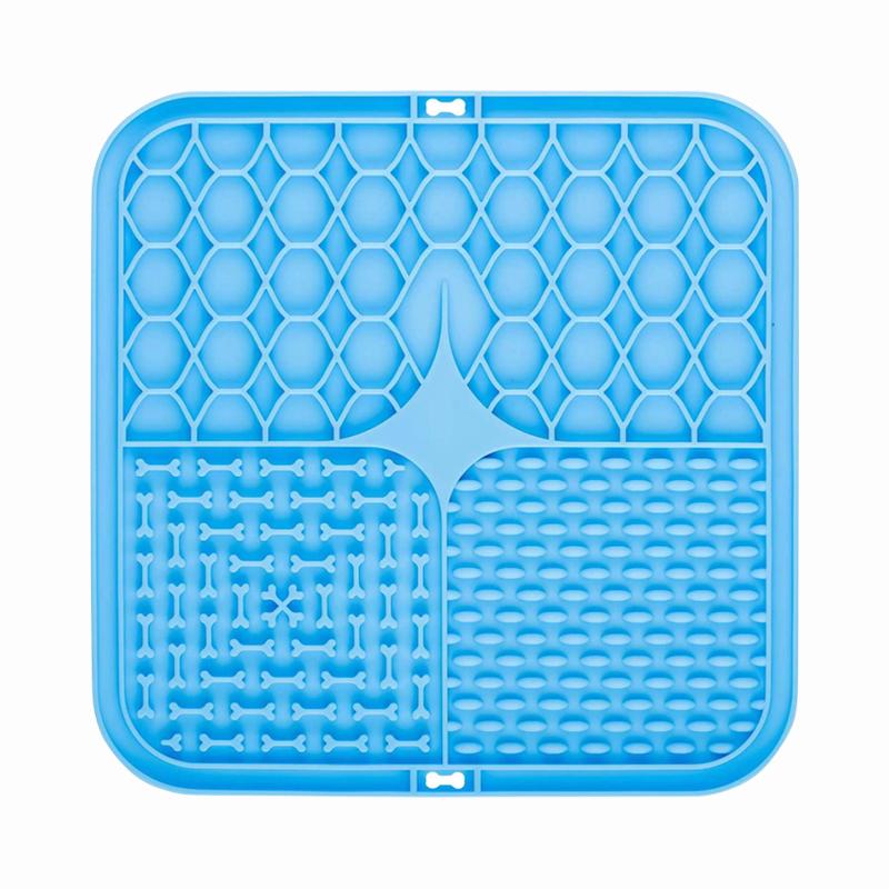 Pet Dog Licking Pad, Silicone Dog Bath Distraction Lick Mat, Slow Feeding Anti-Choke Slow Feeder Bowl, 1PC
