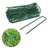 Heavy Duty Green Galvanised Turf Nails Steel Ushaped Garden Ground Pegs For Lawn And Garden Cover Fixing