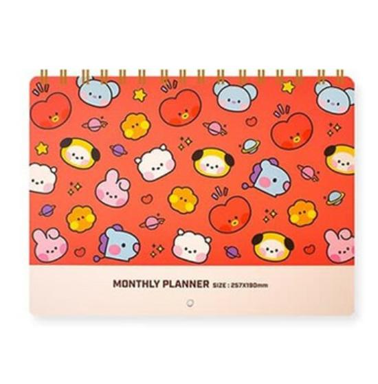BT21 Monthly Planner – One Month Scheduler (17 Months)