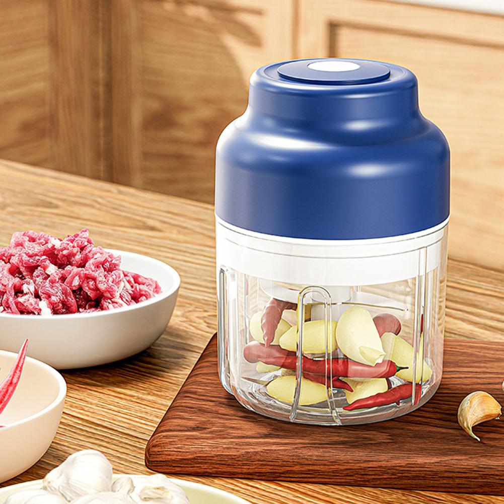 250/350ML Electric Garlic Chopper Vegetable Chopper Meat Mincer Children's Kitchen Tools Aid Food Processor Kitchen Mixer T4R0