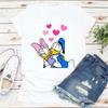 Kawaii Tee Cartoon T Shirt Daisy Duck Print T-shirt Clothes Fashion Short Sleeves Girl Top Casual Shirts Unisex