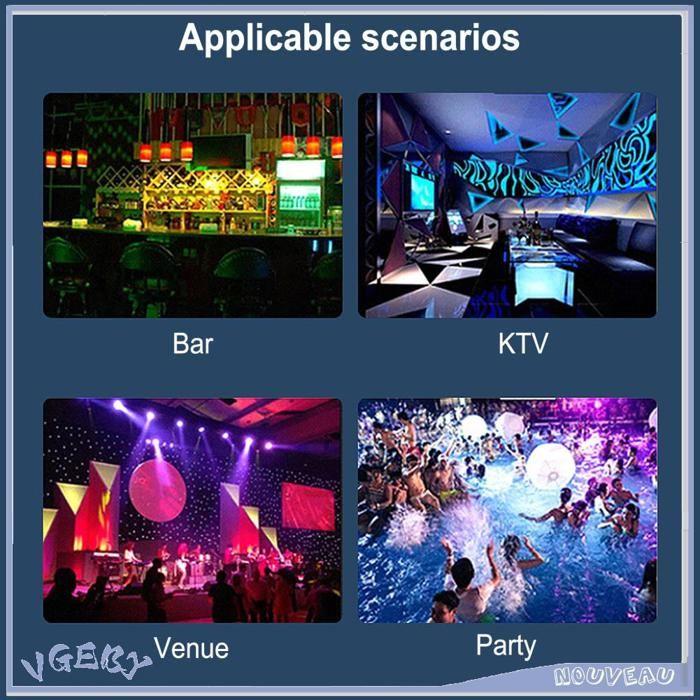 Dessous de verre LED - VGEBY - 10 pièces - Coloré - Écologique - Multifonctionnel