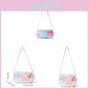 Girl Pink Butterfly Cartoon Print Plush Crossbody Bag For Daily Casual Use