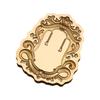 Solid Brass Wax Seal Stamp Head  3D Embossed Wax Sealing Stamp Flower Frame for Personalizing Stationery