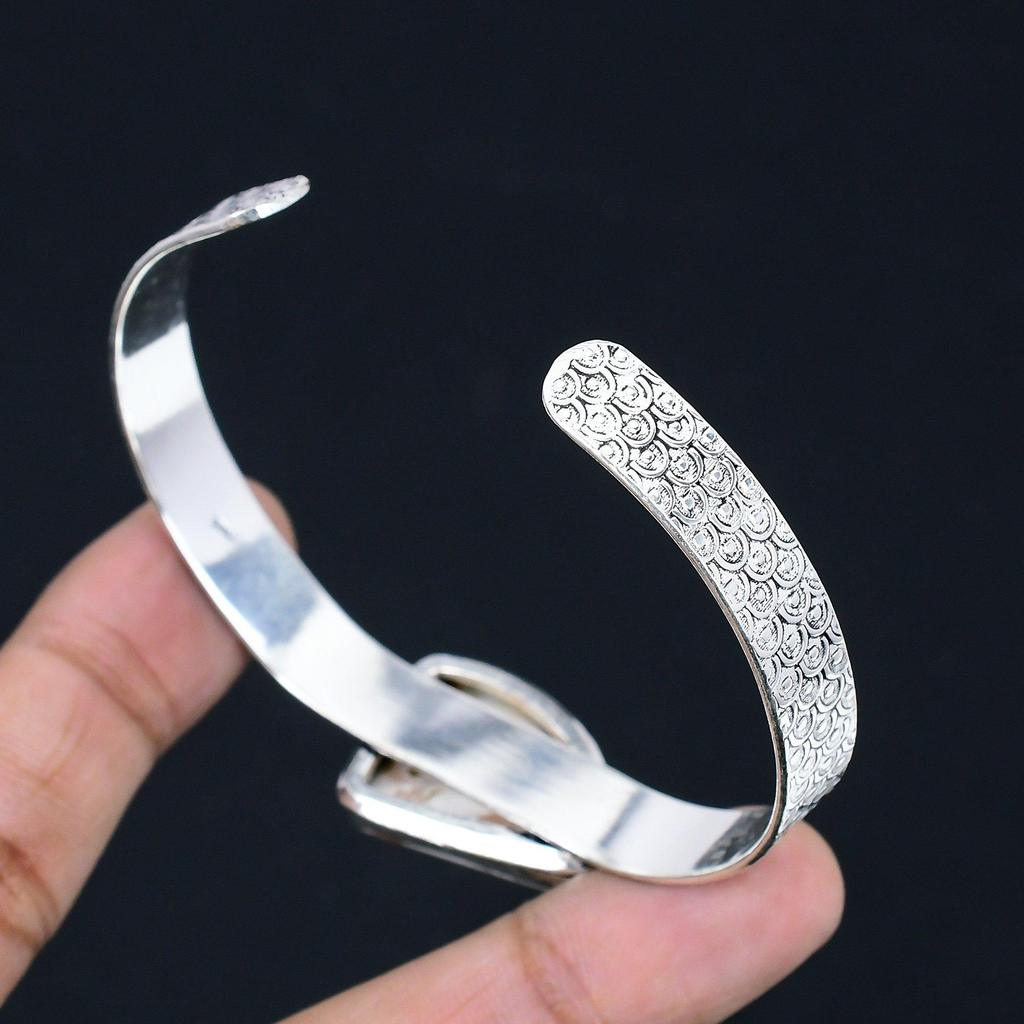 925 Sterlingsilber Trillion Scolecite Stein Jubiläum Mutter Armreif