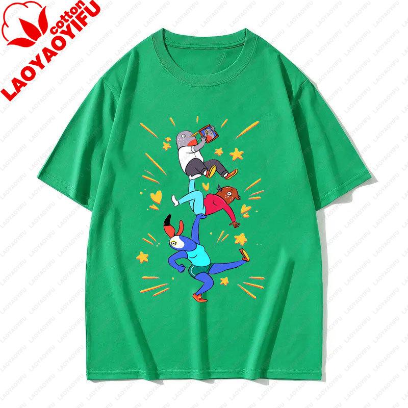 Neuer Stil TucaBertie T-Shirt Lustiges Cartoon-Thema Streetwear Harajuku Kreativität T-Shirt Unisex Kleidung Unisex T-Shirts
