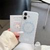 Funda Azul Floral con Soporte Magnético para iPhone 17 Pro Max