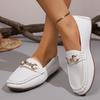New Large-sized Women's Shoes with A Round Toe, Shallow Opening, Low Heel and Flat Flat Casual Single Shoe
