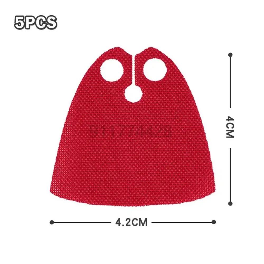 Figuras de Acción de Estrellas Capa Disfraz Ropa Gabardinas Capa Ladrillos Set de Accesorios Piezas Bloques de Construcción Capas Figuras Juguetes para Niños