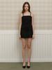 KINDABABY Black Tweed Mini Dress