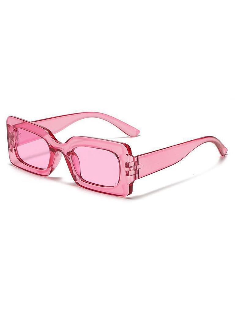 Y2K Bold Rectangle Sunglasses Multi Color Choices UV Protection Fashion Daily Wear Eyewear KJ102