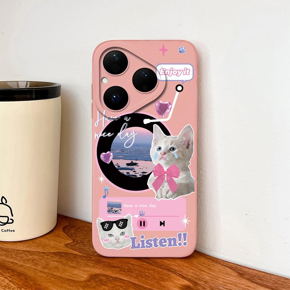 For Huawei Pura 80 Pro Plus Ultra 5G Phone Case Simple Design Cute Shell For Huawei Pura80 Full Protection Shockproof Soft Funda