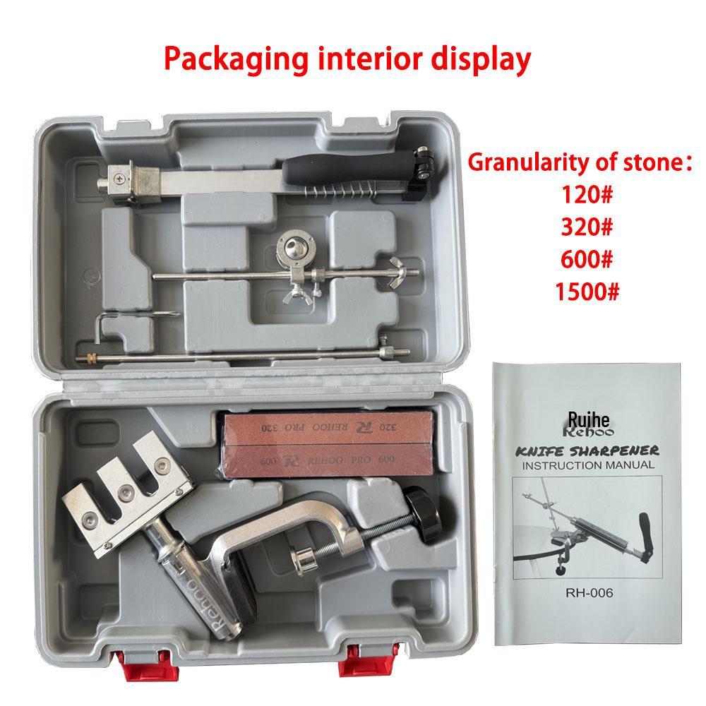 Ruihe Rehoo 360° Otočný Kovový Držák Jigu pro Broušení Nožů s Pevným Úhlem RH006