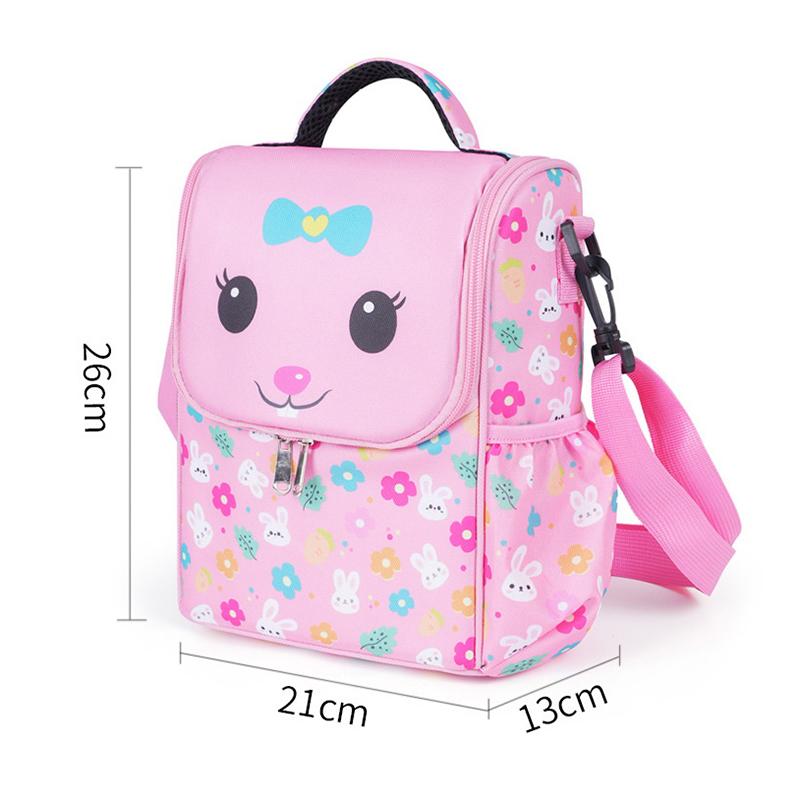 

New Large-capacity Vertical Lunchbox Bag, Cartoon Insulated Bag, Large-capacity Tote Bag, Can Be Worn Crossbody, Cute Pattern.