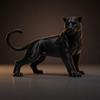Panther Figurine Modern Homes Decors 3D Printed Animal Statue for Office Gaming Room Desktop Shelf Display Ornament