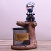 Anime Cartoon Naruto Charakter Harz Dekoration Desktop Aufbewahrung Stifthalter Kreatives Schülergeschenk Metallgitter Stifthalter