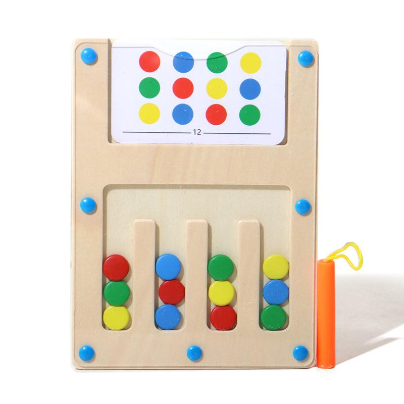 Four Color Walking Game Chess Single&Double Maze Battle Game Logical Thinking Training Montessori Early Education Puzzle Toys