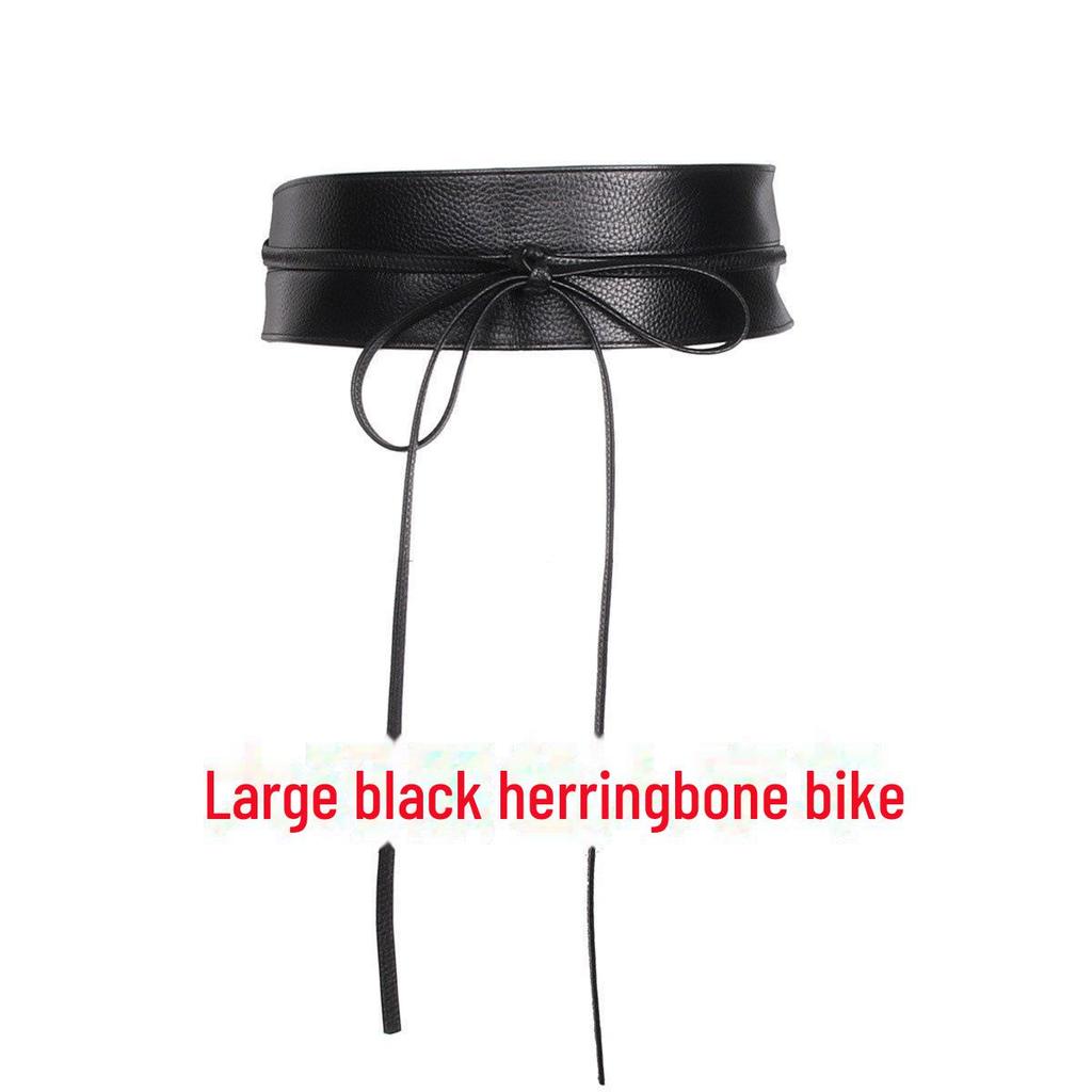 Women's Seasonal Dress Belts - Wide Ribbon Bow Knotted Waist Accessory