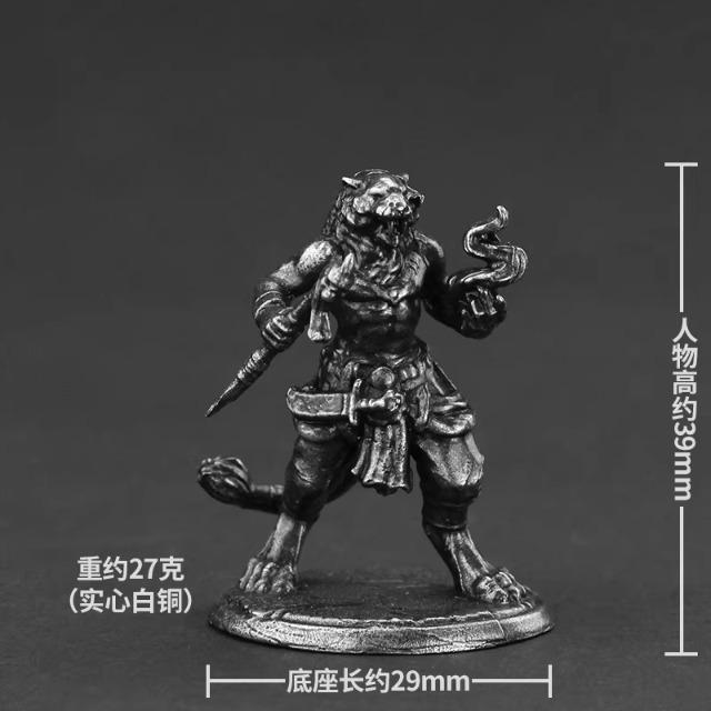 Metal Ancient Hundred Wars Lions Soldiers Model Gifts Miniature Ornament Accessories Action Figures Toys Board Game Pieces