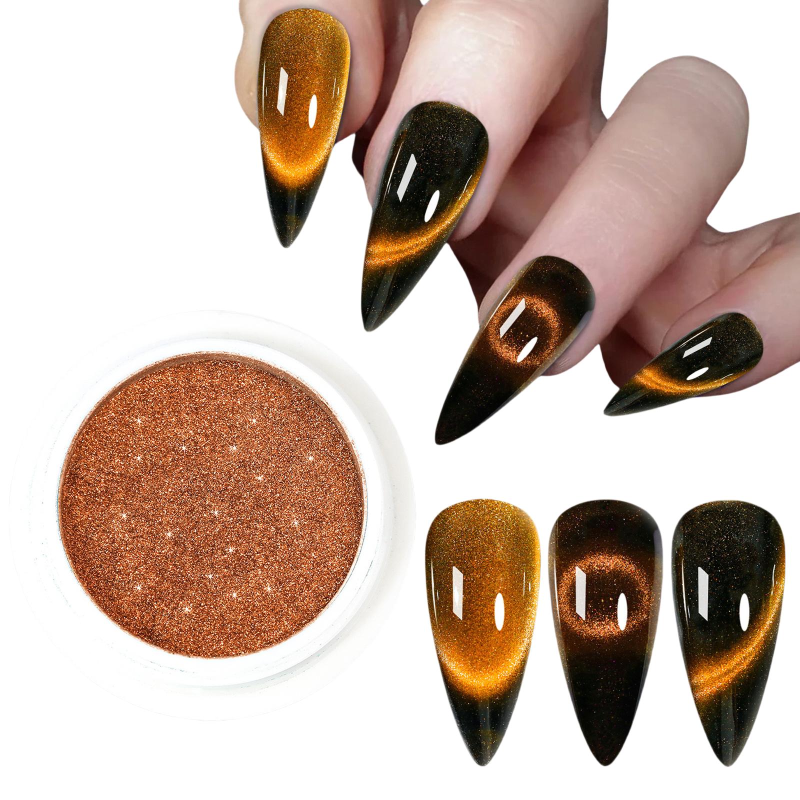 

9D Пудра для ногтей «Кошачий глаз» Зеркальный эффект Магнитная пудра Глиттер Пигментная пудра Пудра для нейл-арта Украшения для ногтей 6