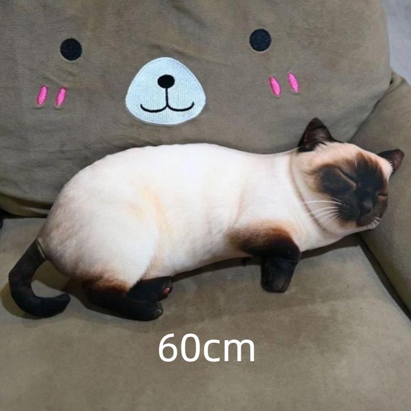 3D Printed Pig Stuffed Plush Pillow Realistic Soft Skin Friendly Fabric Cute Cushion for Sofa Bed Holiday Gift for Kids