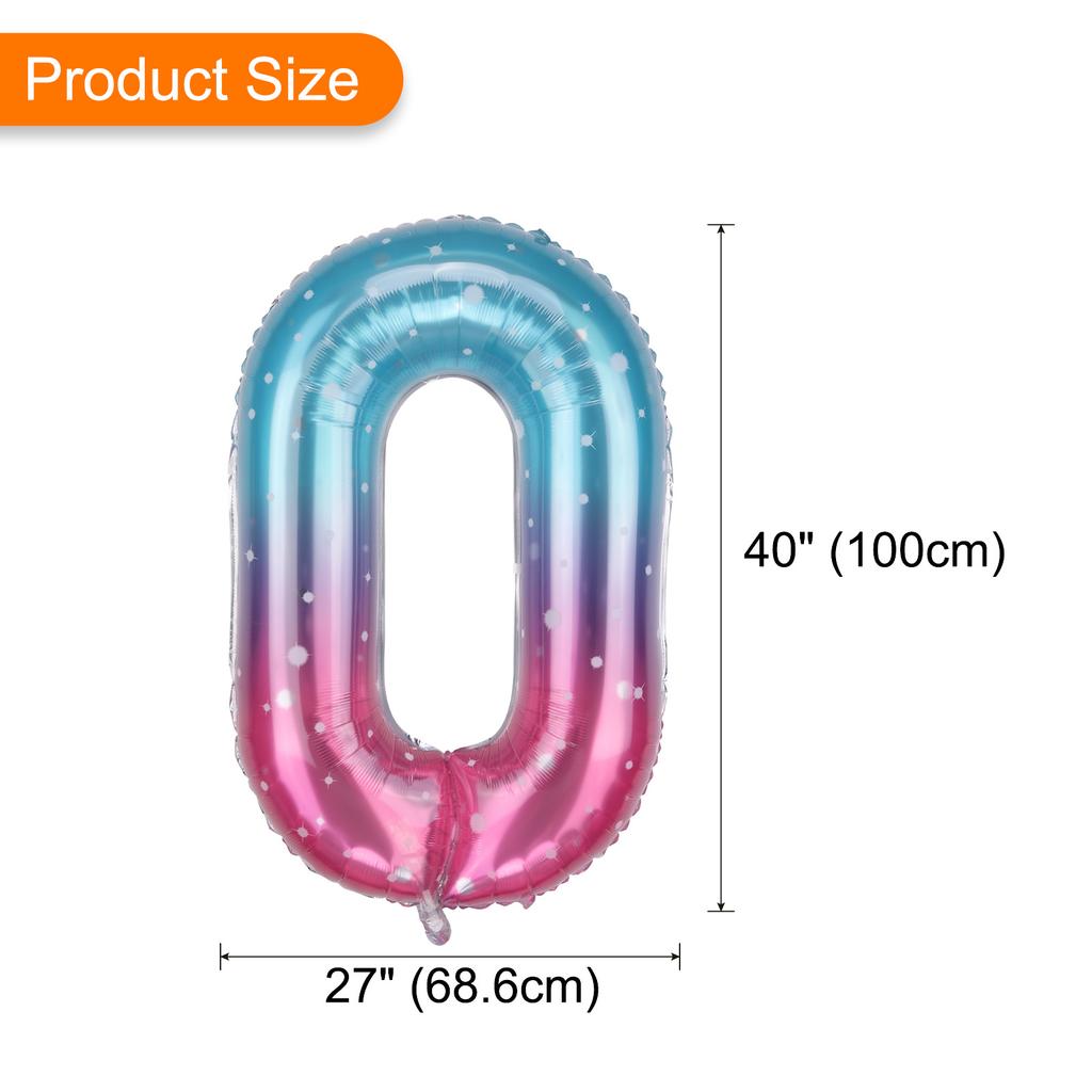 Number Balloons 0 1 2 3 4 5 6 7 8 9 Globos Balls Aluminum Foil Digital Balloon for Birthday Party Wedding Anniversary 40 Inch