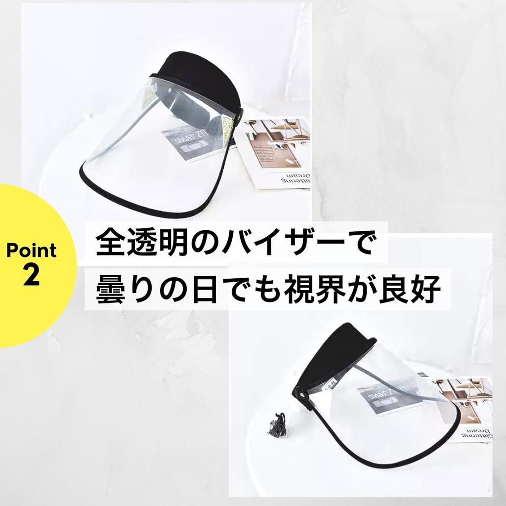 NYANDELMO ND-0122-R08-NV Rain Visor, Rain Hat, Clear Sun Visor, Navy, One Size Fits All, Waterproof Rain Cap