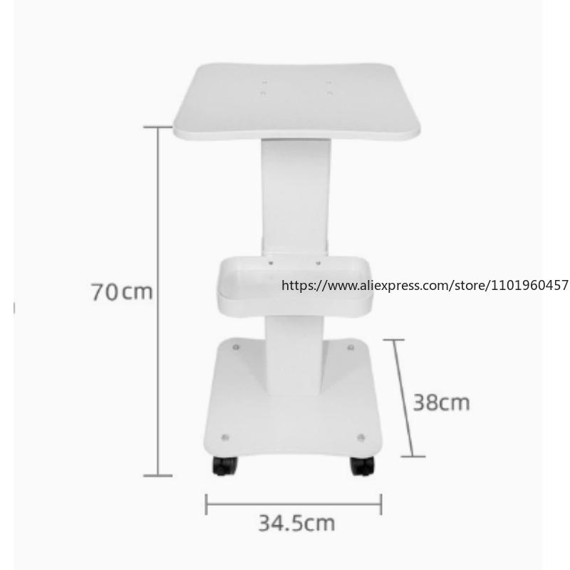Rolling Cart Organizer Trolley Storage Cart SPA Machine Organizer Stand Device 360°Rotatable Beauty Salon Trolley SPA Equipment