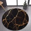 Luxurious Marble Colour White Gold Round Carpet Rug for Bedroom Living Room Decoration,pet Decor Floor Mat
