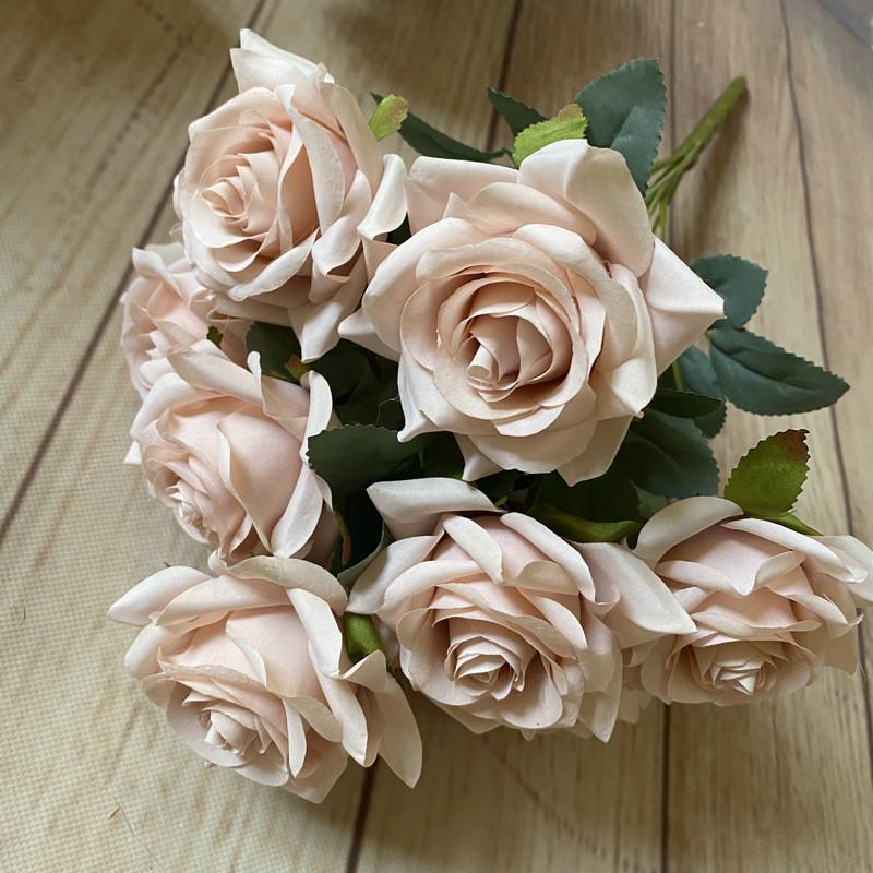 Bouquet Artificial Rose For Photography Prop And Home Wedding Gift Decoration