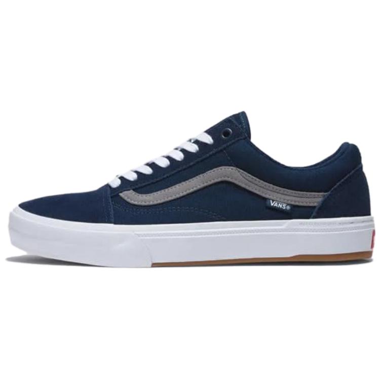 Vans Old Skool Simple Versatile Durable Breathable Low-Top Skate Shoes Unisex Sneakers Dark-Blue VN0005UZNAV