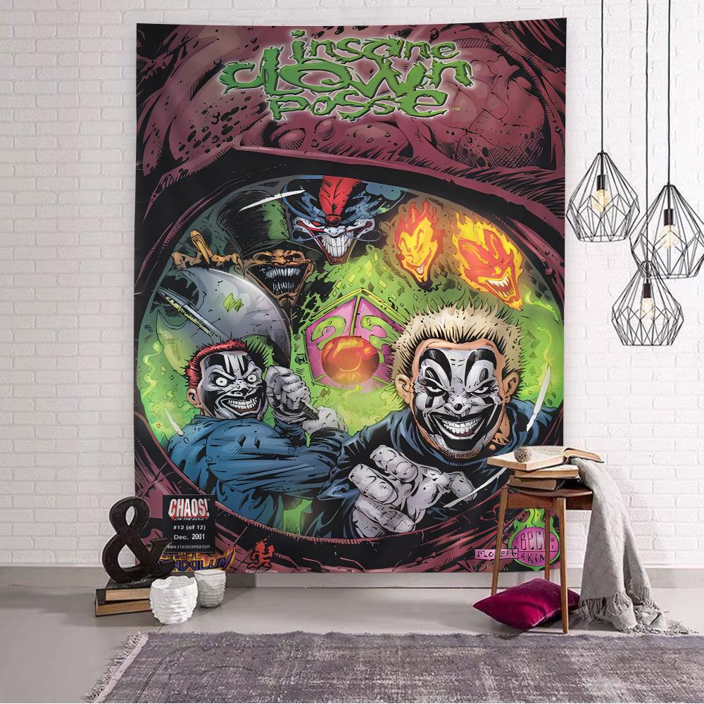 

Insane Clown Colorful Tapestry Wall Hanging Cheap Hippie Wall Hanging Bohemian Wall Tapestries Mandala Wall Hanging Sheets 74x94cm(29x37in)