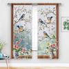 2 Pcs Spring print curtains,suitable for bedroom,living room kitchen decoration,home decoration,window decoration