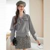 Elegant Bowknot Shoulder Sweatshirt