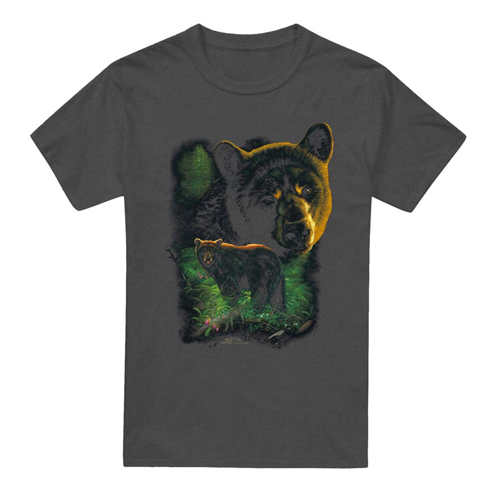 Wild Wings Unisex Adult Wildlife Black Bears T-Shirt