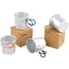 Aluminum Camping Mug for Backpacking Breaks, 150ml Foldable Outdoor Drink Cup with Grip Covered Handle for Easy Carry
