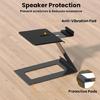 Desktop Speaker Stand 6° Incline Speaker Stand with Vibration Absorption Pads Support 22lbs Studio Monitors Holder