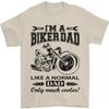 Im a Biker Dad Funny Fathers Day Motorcycle Mens T-Shirt 100% Cotton
