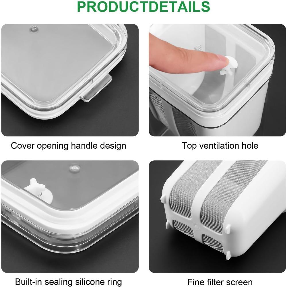 1100ml Thick Yogurt Maker Yogurt Filter with Mesh Basket Homemade Yogurt Soy Milk Juice Coffee, Yogurt Tool Filter BPA Free