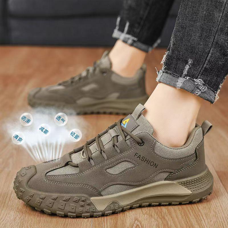 Men's shoes summer new sports boarding shoes casual shoes men's mesh labor insurance shoes