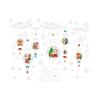 Christmas Decoration Santa Claus Ornaments Static Stickers for Party Decorations Elk Snowflakes Glass Stickers